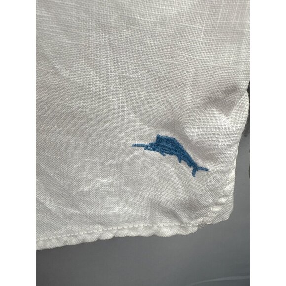 Tommy Bahama White Long Sleeve Button-Up Shirt M - Picture 7 of 8